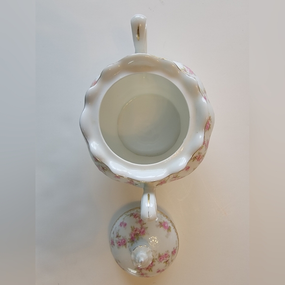 Vintage MZ Altrohlau Bridal Roseff Sugar Bowl 1910 over 100 years old - Picture 5 of 12